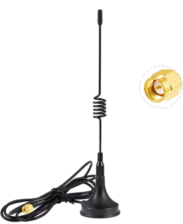 Connecteur SMA à montage magnétique étanche omnidirectionnel et antenne RG174 LoRa longue portée 433MHz 868MHz 915MHz